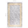 Alfombra lavable antideslizante gris 120x180 cm de , Alfombras - Ref: Foro24-337936, Precio: 35,76 €, Descuento: %