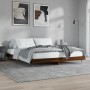 Estructura de cama madera de ingeniería marrón roble 160x200 cm de , Camas y somieres - Ref: Foro24-832132, Precio: 129,05 €,...