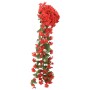 Artificial flower garlands 3 units red 85 cm by , Crowns and garlands - Ref: Foro24-359053, Price: 20,90 €, Discount: %