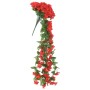 Artificial flower garlands 3 units red 85 cm by , Crowns and garlands - Ref: Foro24-359053, Price: 20,90 €, Discount: %