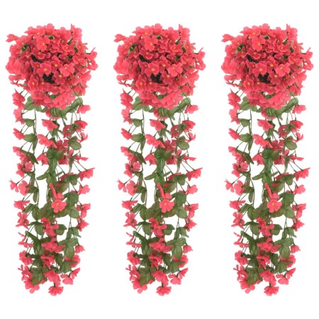 Guirnaldas de flores artificiales 3 uds rosa 85 cm de , Coronas y guirnaldas - Ref: Foro24-359051, Precio: 13,66 €, Descuento: %