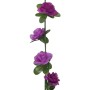 Garlands of light purple artificial flowers, 6 units, 250 cm. by , Crowns and garlands - Ref: Foro24-359066, Price: 13,66 €, ...