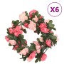 Guirnaldas de flores artificiales 6 uds rosa 240 cm de , Coronas y guirnaldas - Ref: Foro24-359067, Precio: 13,66 €, Descuent...