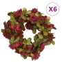 Guirnaldas de flores artificiales 6 uds rojo tinto 250 cm de , Coronas y guirnaldas - Ref: Foro24-359046, Precio: 16,66 €, De...