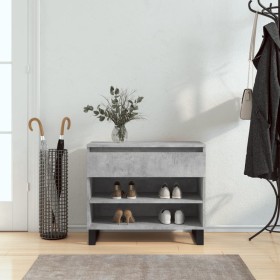 Concrete gray plywood shoe rack furniture 70x36x60 cm by , Shoe racks and shoe organizers - Ref: Foro24-831448, Price: 61,99 ...