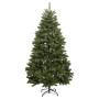 Artificial Christmas tree with hinges and stand green 210 cm by , Christmas trees - Ref: Foro24-357780, Price: 101,99 €, Disc...