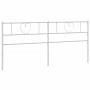 Cabecero de metal blanco 200 cm de , Cabeceros y pies de cama - Ref: Foro24-355550, Precio: 37,99 €, Descuento: %