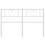 Cabecero de metal blanco 135 cm de , Cabeceros y pies de cama - Ref: Foro24-355544, Precio: 38,99 €, Descuento: %