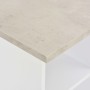 White and concrete gray high bar table 60x60x110 cm by , Kitchen and dining tables - Ref: Foro24-280208, Price: 72,64 €, Disc...