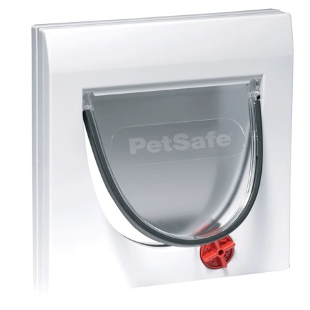 PetSafe Gatera 4 posiciones con túnel Classic 919 blanca 5031 de PetSafe, Puertas para animales domésticos - Ref: Foro24-4114...