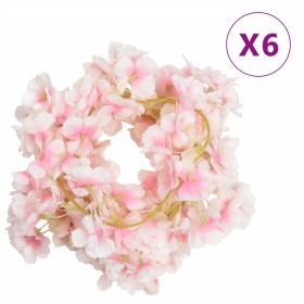 Artificial flower garlands 6 pcs light pink 180 cm by , Crowns and garlands - Ref: Foro24-359057, Price: 19,59 €, Discount: %