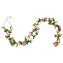 Artificial flower garlands 6 pcs sunset red 250 cm by , Crowns and garlands - Ref: Foro24-359041, Price: 16,66 €, Discount: %