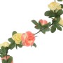 Artificial flower garlands 6 pcs sunset red 250 cm by , Crowns and garlands - Ref: Foro24-359041, Price: 16,66 €, Discount: %