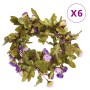 Guirnaldas de flores artificiales 6 uds morado claro 215 cm de , Coronas y guirnaldas - Ref: Foro24-359060, Precio: 19,13 €, ...