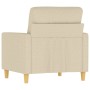 Sillón de tela color crema 60 cm de , Sofás - Ref: Foro24-359221, Precio: 163,58 €, Descuento: %