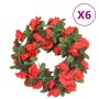 Artificial flower garlands 6 pcs red 240 cm by , Crowns and garlands - Ref: Foro24-359069, Price: 13,66 €, Discount: %