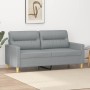 Light gray fabric 2-seater sofa, 140 cm by , Sofas - Ref: Foro24-359235, Price: 196,46 €, Discount: %