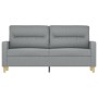 Light gray fabric 2-seater sofa, 140 cm by , Sofas - Ref: Foro24-359235, Price: 196,46 €, Discount: %