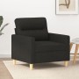 Sillón de tela negro 60 cm de , Sofás - Ref: Foro24-359223, Precio: 165,61 €, Descuento: %