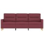 3-seater red fabric sofa 180 cm by , Sofas - Ref: Foro24-359249, Price: 301,51 €, Discount: %