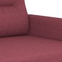 3-seater red fabric sofa 180 cm by , Sofas - Ref: Foro24-359249, Price: 301,51 €, Discount: %