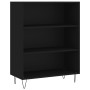 Tall black plywood sideboard 69.5x34x180 cm by , Sideboards - Ref: Foro24-3198114, Price: 140,90 €, Discount: %