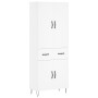 Tall white plywood sideboard 69.5x34x180 cm by , Sideboards - Ref: Foro24-3198177, Price: 176,60 €, Discount: %