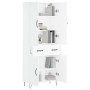 Tall white plywood sideboard 69.5x34x180 cm by , Sideboards - Ref: Foro24-3198177, Price: 176,60 €, Discount: %