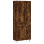 Aparador alto madera contrachapada roble ahumado 69,5x34x180 cm de , Aparadores - Ref: Foro24-3198182, Precio: 158,99 €, Desc...