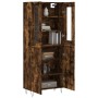 Aparador alto madera contrachapada roble ahumado 69,5x34x180 cm de , Aparadores - Ref: Foro24-3198246, Precio: 146,99 €, Desc...