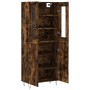 Aparador alto madera contrachapada roble ahumado 69,5x34x180 cm de , Aparadores - Ref: Foro24-3198246, Precio: 146,99 €, Desc...