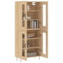 Aparador alto madera contrachapada color roble 69,5x34x180 cm de , Aparadores - Ref: Foro24-3198308, Precio: 156,37 €, Descue...