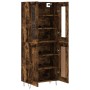 Aparador alto madera contrachapada roble ahumado 69,5x34x180 cm de , Aparadores - Ref: Foro24-3198374, Precio: 148,89 €, Desc...