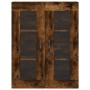 Aparador alto madera contrachapada roble ahumado 69,5x34x180 cm de , Aparadores - Ref: Foro24-3198374, Precio: 148,89 €, Desc...