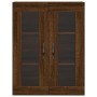 Aparador alto madera contrachapada marrón roble 69,5x34x180 cm de , Aparadores - Ref: Foro24-3198376, Precio: 153,55 €, Descu...