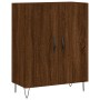 Aparador alto madera contrachapada marrón roble 69,5x34x180 cm de , Aparadores - Ref: Foro24-3198376, Precio: 153,55 €, Descu...