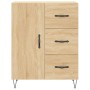 Aparador alto madera contrachapada color roble 69,5x34x180 cm de , Aparadores - Ref: Foro24-3198500, Precio: 168,99 €, Descue...