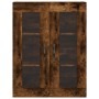 Aparador alto madera contrachapada roble ahumado 69,5x34x180 cm de , Aparadores - Ref: Foro24-3198502, Precio: 164,39 €, Desc...