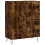 Aparador alto madera contrachapada roble ahumado 69,5x34x180 cm de , Aparadores - Ref: Foro24-3198502, Precio: 164,39 €, Desc...