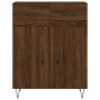 Aparador alto madera contrachapada marrón roble 69,5x34x180 cm de , Aparadores - Ref: Foro24-3198568, Precio: 160,66 €, Descu...