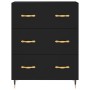 Tall black plywood sideboard 69.5x34x180 cm by , Sideboards - Ref: Foro24-3199730, Price: 159,99 €, Discount: %