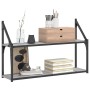 Sonoma gray engineered wood wall shelf 80x21x51 cm by , Shelves and shelves - Ref: Foro24-835467, Price: 31,02 €, Discount: %