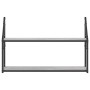 Sonoma gray engineered wood wall shelf 80x21x51 cm by , Shelves and shelves - Ref: Foro24-835467, Price: 31,02 €, Discount: %