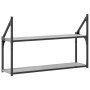 Sonoma gray engineered wood wall shelf 80x21x51 cm by , Shelves and shelves - Ref: Foro24-835467, Price: 31,02 €, Discount: %