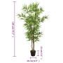 Artificial bamboo tree with 552 green leaves 120 cm by , artificial flora - Ref: Foro24-358968, Price: 49,42 €, Discount: %