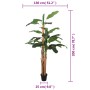 Árbol de plátano artificial 22 hojas verde 200 cm de , Flora artificial - Ref: Foro24-359003, Precio: 117,37 €, Descuento: %