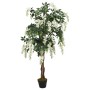 Árbol de wisteria artificial 840 hojas verde y blanco 150 cm de , Flora artificial - Ref: Foro24-359008, Precio: 85,22 €, Des...