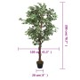 Artificial ficus tree with 1260 green leaves 200 cm by , artificial flora - Ref: Foro24-359029, Price: 94,76 €, Discount: %