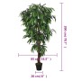 Árbol de mango artificial con 1050 hojas verde 200 cm de , Flora artificial - Ref: Foro24-359034, Precio: 112,65 €, Descuento: %