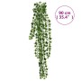 Hanging artificial plants 12 pcs green and white 90 cm by , artificial flora - Ref: Foro24-359036, Price: 54,40 €, Discount: %